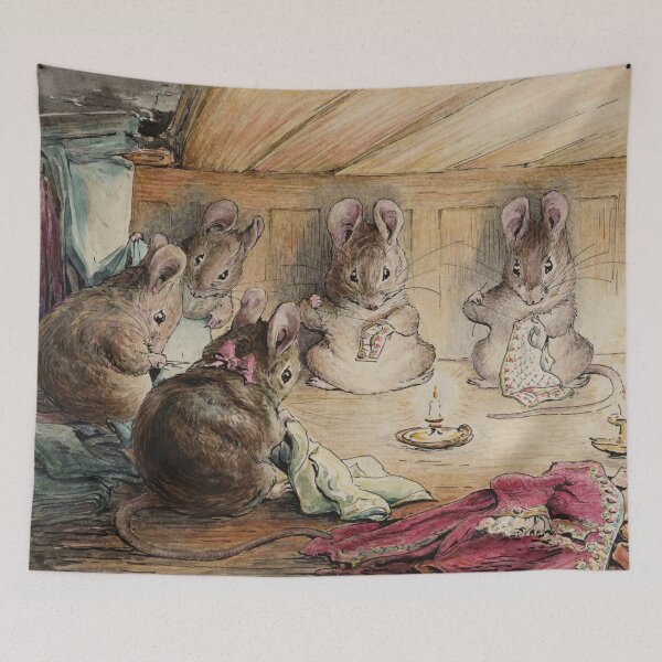 Item preview, The mice sewing coats by Beatrix Potter designed and sold by Vintage Designs +.