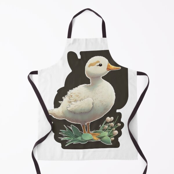 Item preview, Duck with Flowers, Cartoon Sticker designed and sold by CosmicCritters.