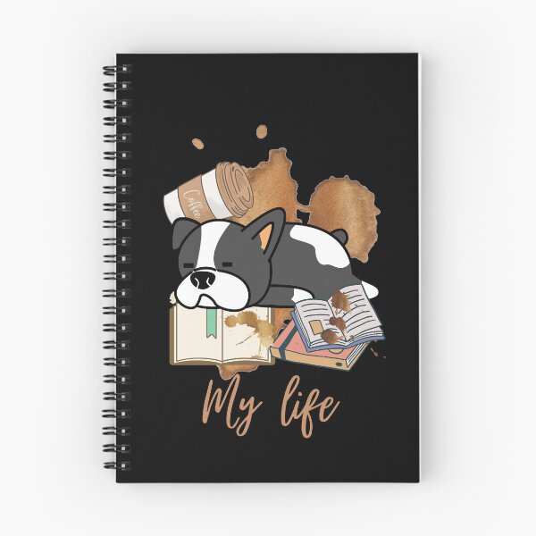 Item preview, Dogs, Books and Coffee Dog Reader Coffee Quote designed and sold by ColourTrials.