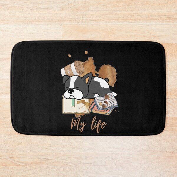 Item preview, Dogs, Books and Coffee Dog Reader Coffee Quote designed and sold by ColourTrials.