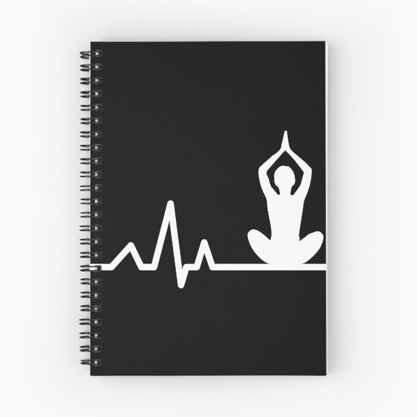 Item preview, HEARTBEAT - yoga pose white designed and sold by SageYogaRetreat.