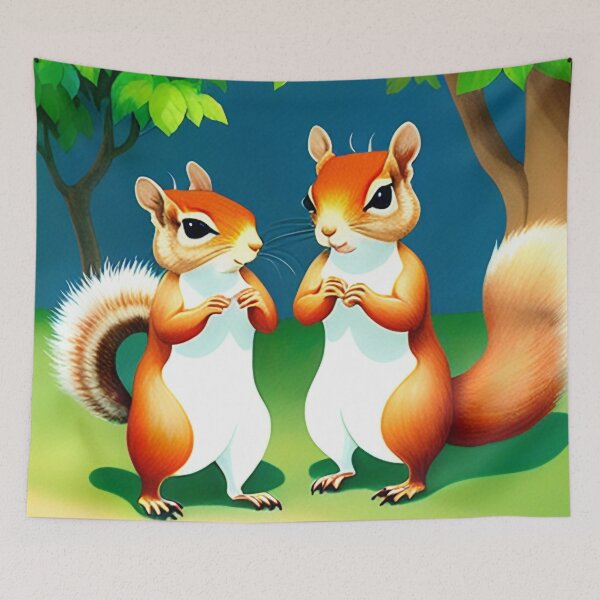 Item preview, Cute Squirrels designed and sold by Ellen Davis.