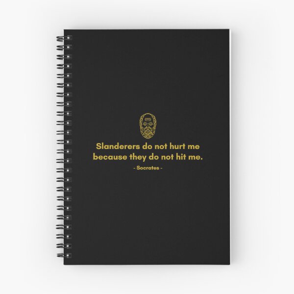 Item preview, Slanderers do not hurt me because they do not hit me. - Quote from Socrates designed and sold by Philosopherous.