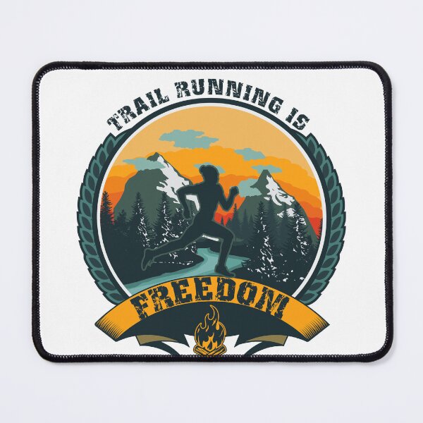 Item preview, TRAIL RUNNING IS FREEDOM designed and sold by HomeCoquette.
