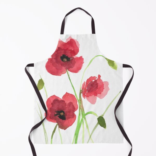 Artikelvorschau, Rotes Mohn-Aquarell entworfen und verkauft von Katnat38.