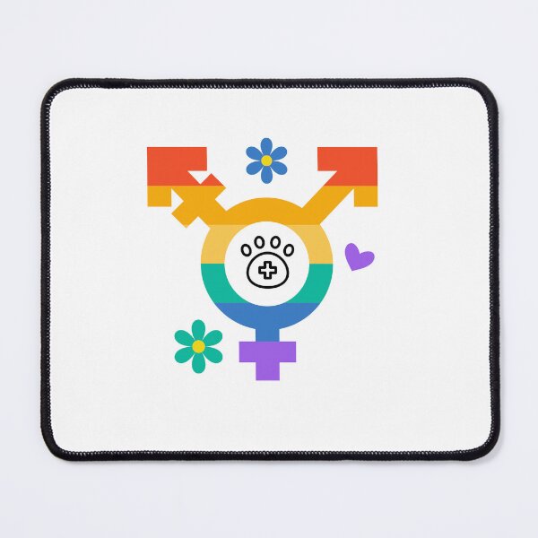 Item preview, Vet Med Pride, rainbow gender symbol, transgender designed and sold by ShopVetMed.