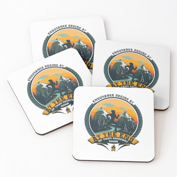 Item preview, RUNNING ENDURANCE BEGINS AT THE END OF YOUR COMFORT ZONE designed and sold by HomeCoquette.