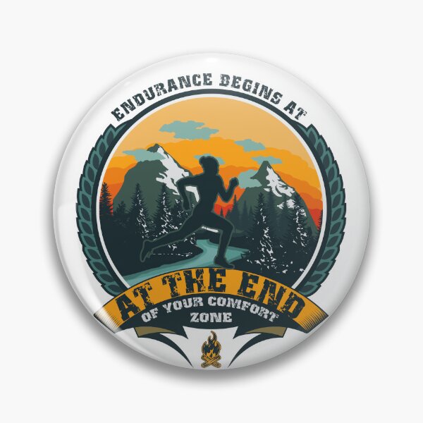 Item preview, RUNNING ENDURANCE BEGINS AT THE END OF YOUR COMFORT ZONE designed and sold by HomeCoquette.