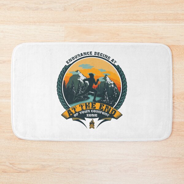 Item preview, RUNNING ENDURANCE BEGINS AT THE END OF YOUR COMFORT ZONE designed and sold by HomeCoquette.