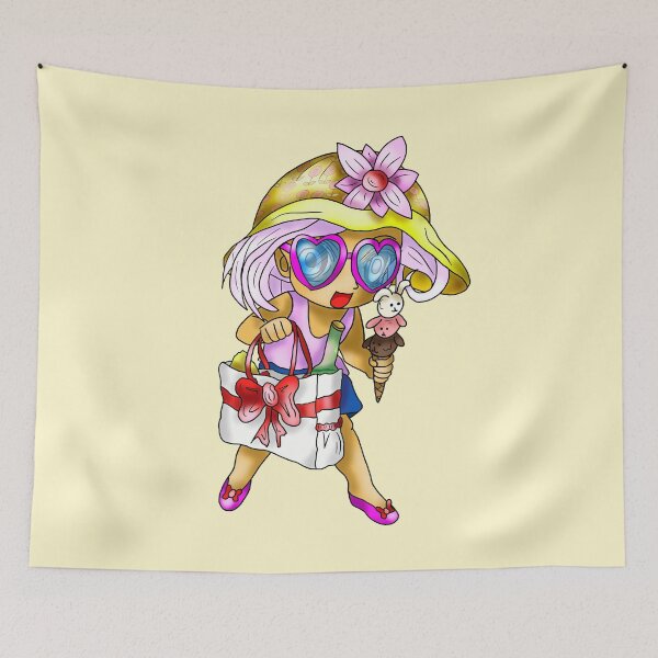 Item preview, cute girl beach bum designed and sold by CuisineCat.