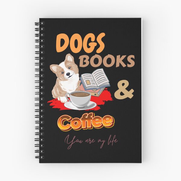 Item preview, Dogs, Books and Coffee Dog Reader Coffee Quote designed and sold by ColourTrials.