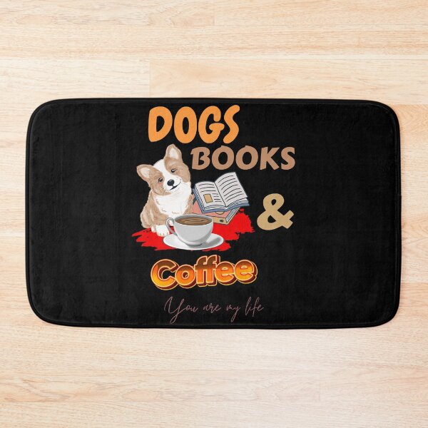 Item preview, Dogs, Books and Coffee Dog Reader Coffee Quote designed and sold by ColourTrials.