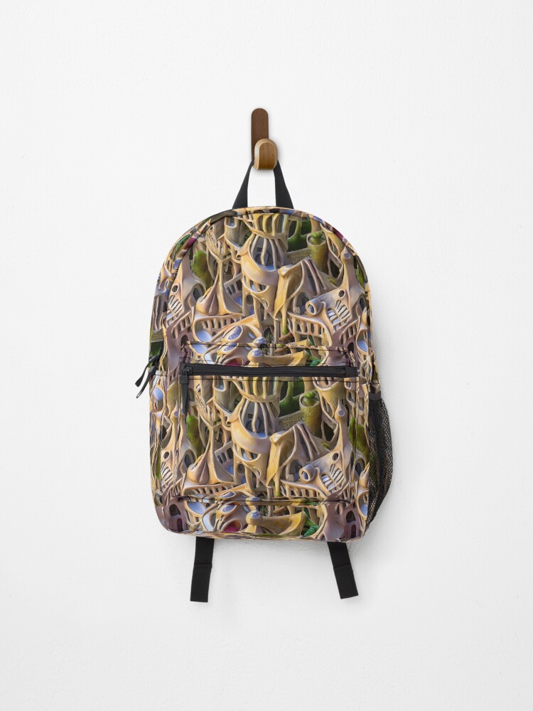 Thumbnail 1 of 3, Backpack, Abstract Sand Rooftops - Seamless Pattern designed and sold by jorgechubuter.