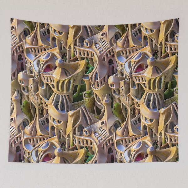 Item preview, Abstract Sand Rooftops - Seamless Pattern designed and sold by Chubuter.