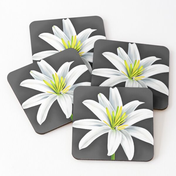 Item preview, White lily flower designed and sold by gramizzia.