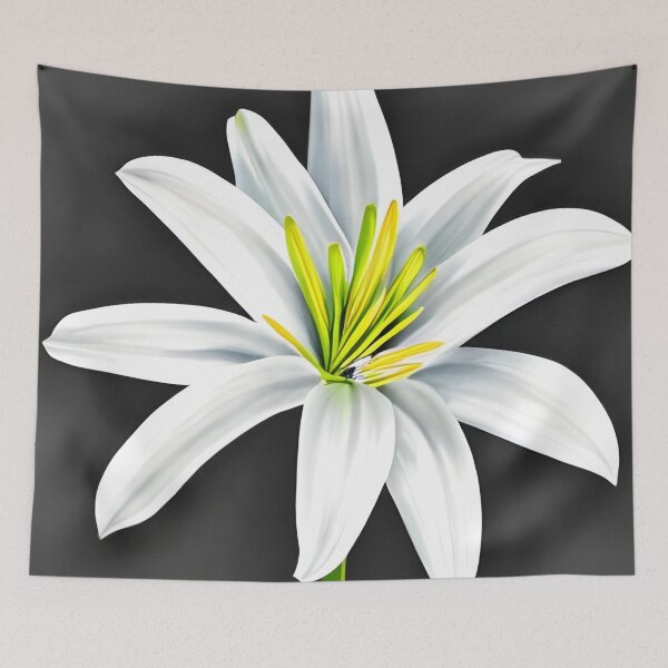 Item preview, White lily flower designed and sold by gramizzia.