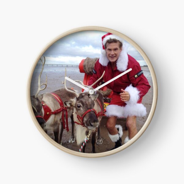 Christmas Hasselhoff Clock