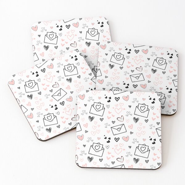 Item preview, Valentine's Pink Hearts with cards & envelopes  designed and sold by BraveNewDesigns.