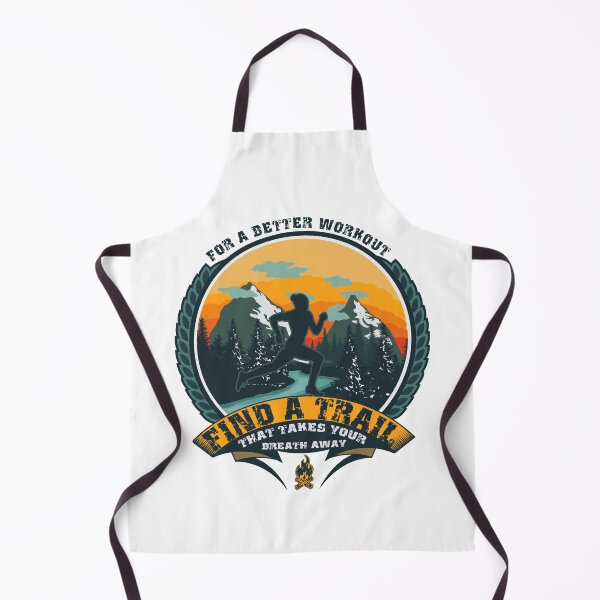 Item preview, RUNNING QUOTE FOR A BETTER WORKOUT FIND A TRAIL THAT TAKES YOUR BREATH AWAY designed and sold by HomeCoquette.