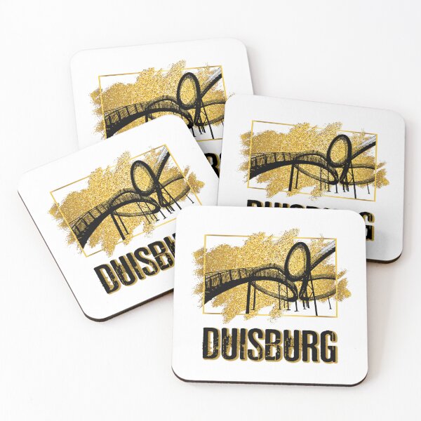 Item preview, Duisburg Germany city skyline home gold designed and sold by BullDesignsShop.