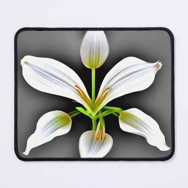 Item preview, White lily flower artwork designed and sold by gramizzia.