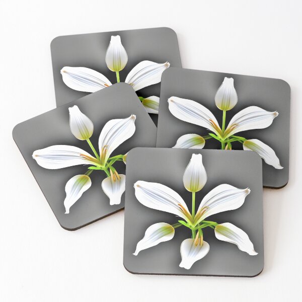 Item preview, White lily flower artwork designed and sold by gramizzia.