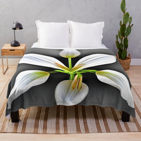 Item preview, White lily flower artwork designed and sold by gramizzia.