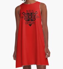 DA: Ich - Bulls Ladegeräte A-Linien Kleid