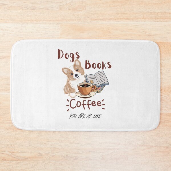 Item preview, Dogs, Books and Coffee Dog Reader Coffee Quote designed and sold by ColourTrials.