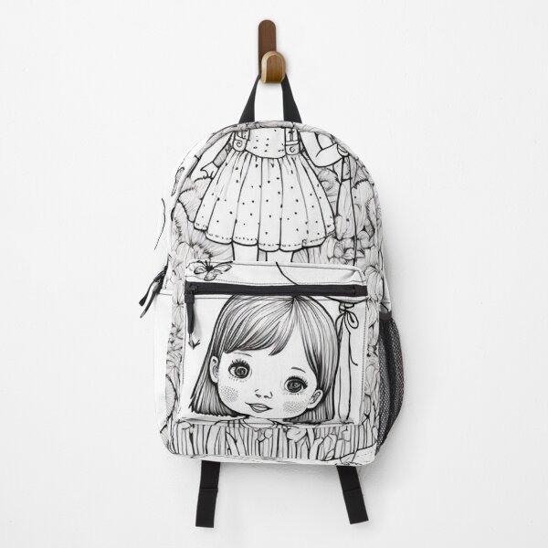 Item preview, Comics style girl with ballons designed and sold by artecomia.
