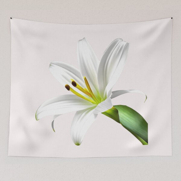Item preview, White lily flower designed and sold by gramizzia.