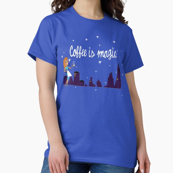 Vista previa del artículo con la obra «El café es Magic, Bewitched TV», diseñado y vendido por Stxradley.