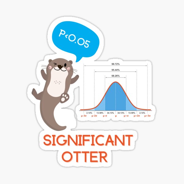Artikel-Vorschau von Signifikantes Otter-Data-Science-Statistik-Design, designt und verkauft von t1n3333.