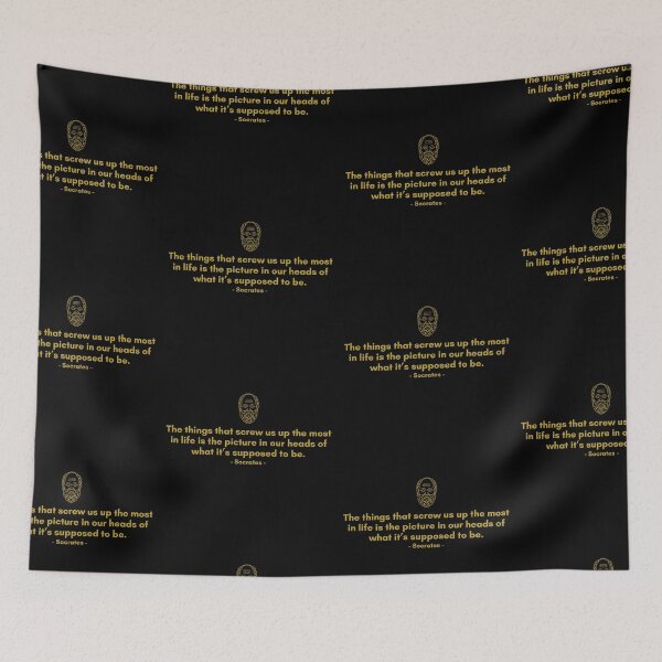 Item preview, The things that screw us up the most in life is the picture in our heads of what it’s supposed to be. - Quote from Socrates designed and sold by Philosopherous.