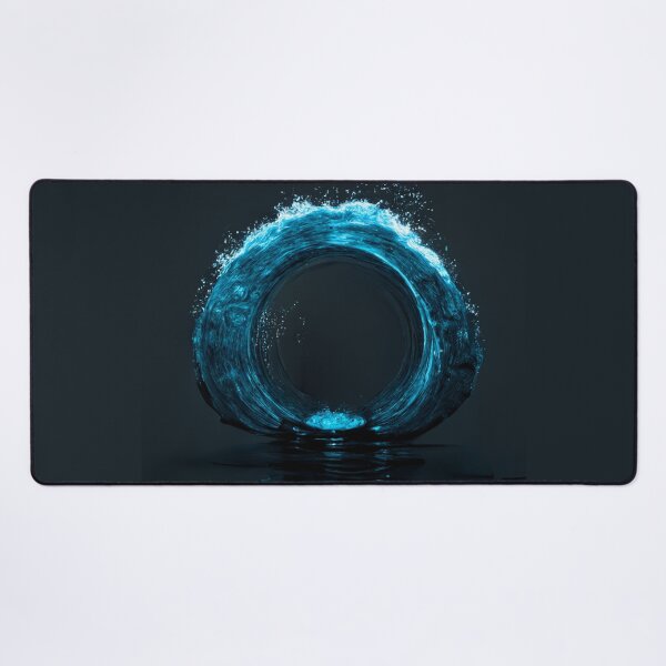Item preview, water small dam break inside of round circle designed and sold by sammgdesign.