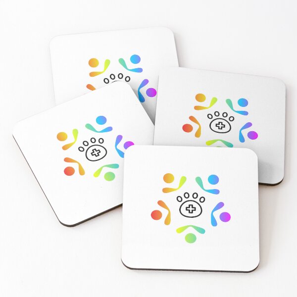 Item preview, Vet Med Pride, rainbow art with paw designed and sold by ShopVetMed.