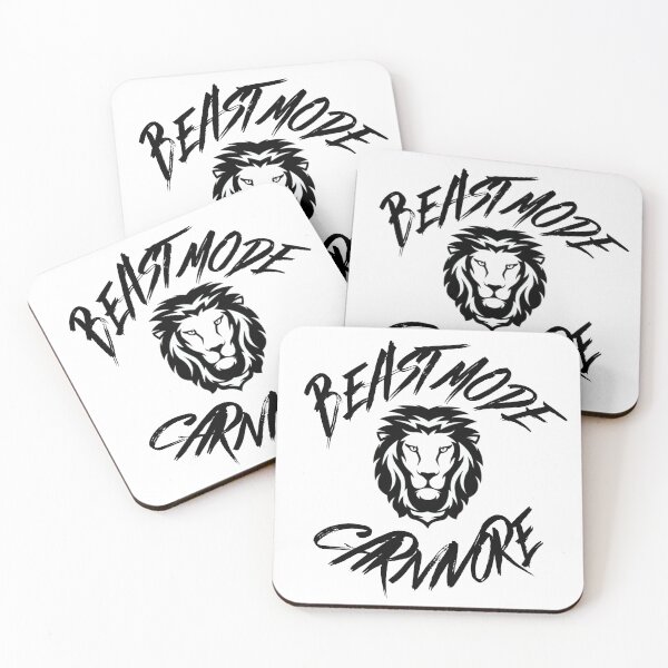 Item preview, Beast Mode Carnivore Black and White designed and sold by Novelty-Shirts.