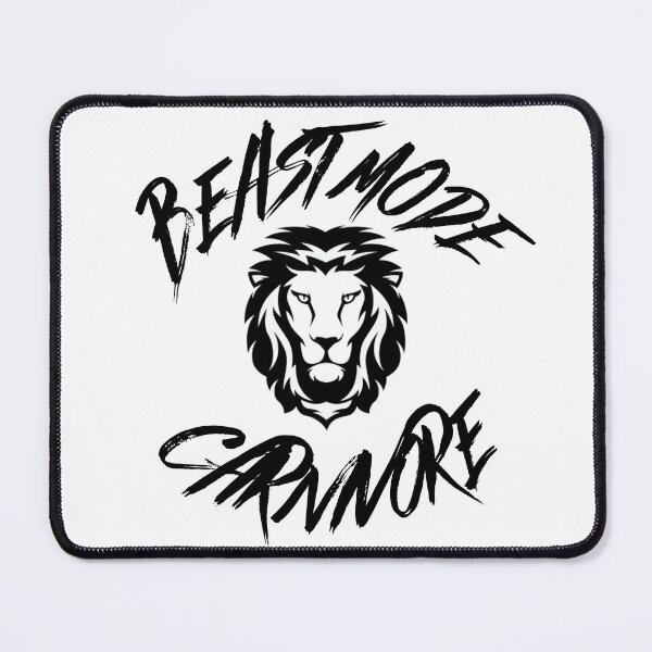 Item preview, Beast Mode Carnivore Black and White designed and sold by Novelty-Shirts.