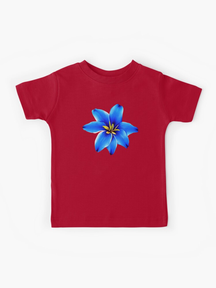 Blue lily flower