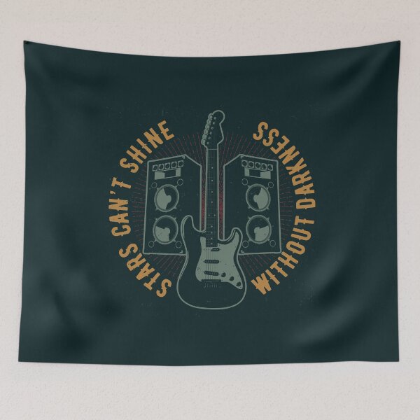 Item preview, "Stars Can't Shine Without The Darkness" Guitar with Amplifiers designed and sold by Digital-Galore.