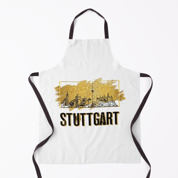 Item preview, Stuttgart Germany city skyline home gold designed and sold by BullDesignsShop.