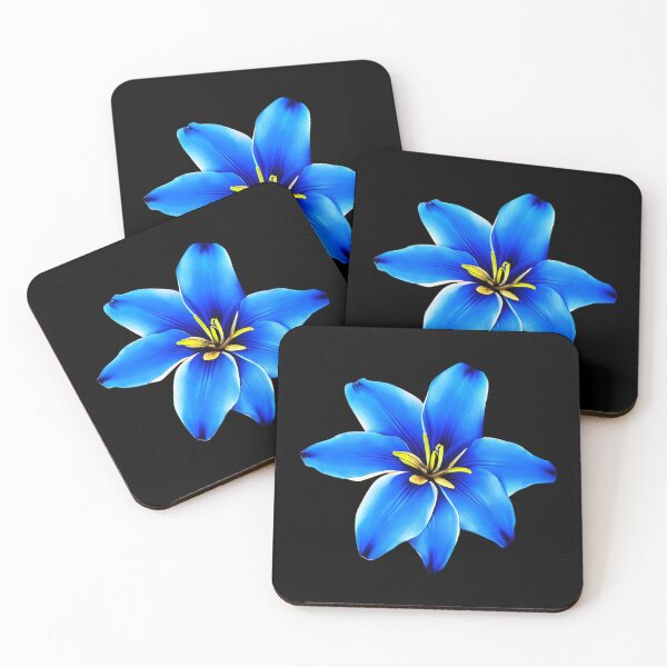 Item preview, Blue lily flower designed and sold by gramizzia.