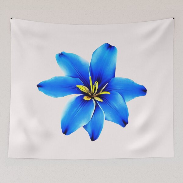 Item preview, Blue lily flower designed and sold by gramizzia.