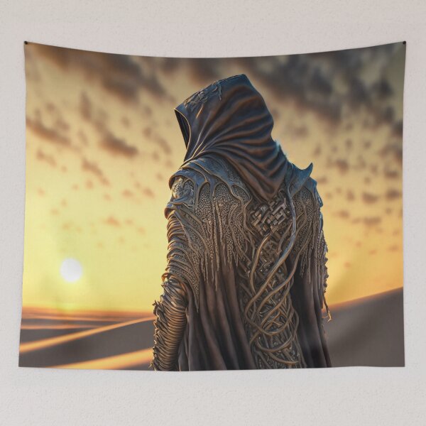 Item preview, the lonely necromancer in the desert designed and sold by EnjoyDigitalArt.