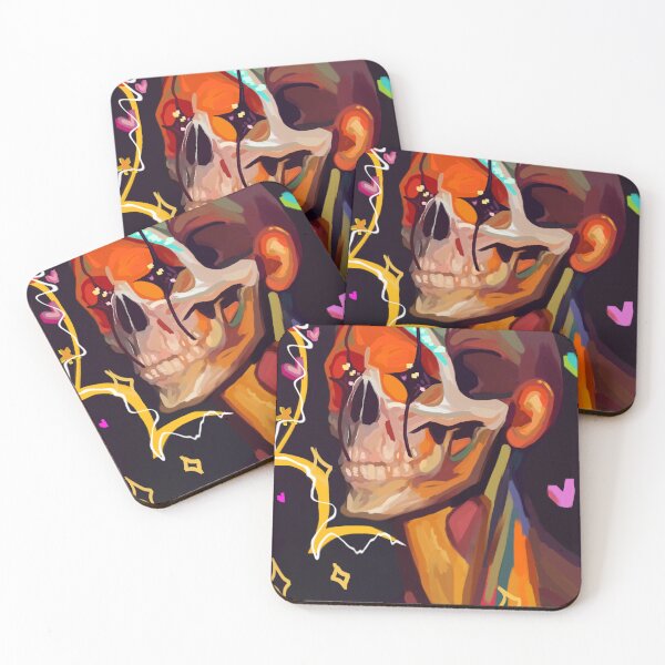 Item preview, colorful skull designed and sold by MadeOfBones.