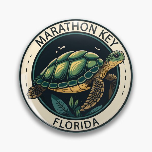 Item preview, Insignia de tortuga de Marathon Key, Florida designed and sold by KrisSidDesigns.