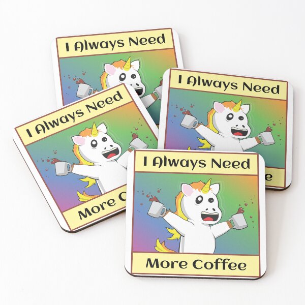 Item preview, Unicorns Need Coffee designed and sold by Batmantis275.