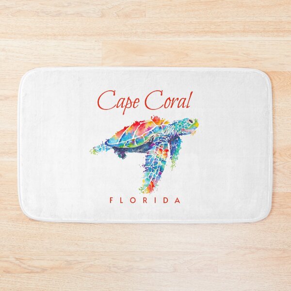 Item preview, Cape Coral Florida Watercolor Sea Turtle designed and sold by grendelfly73.