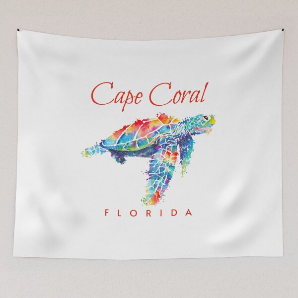 Item preview, Cape Coral Florida Watercolor Sea Turtle designed and sold by grendelfly73.