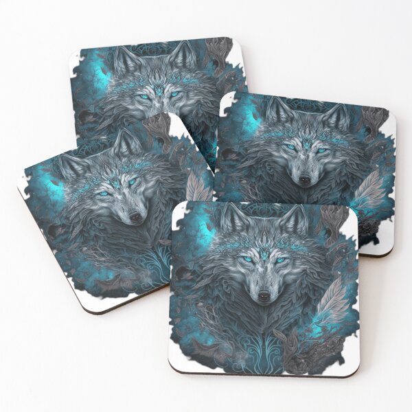 Item preview, Divine Blue Eyed Wolf designed and sold by reneromt.